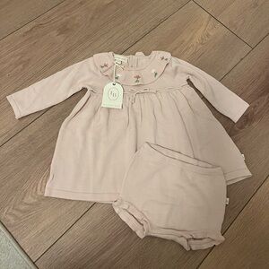 Baby Girl Dress & Bloomers 100% Cotton